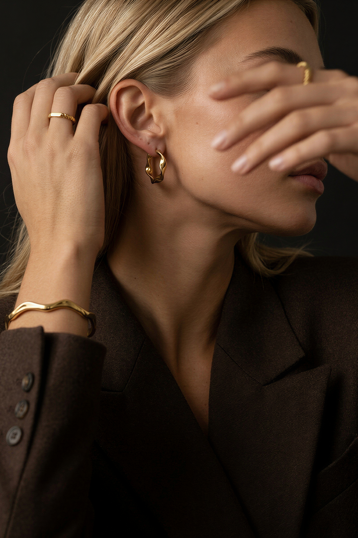 Sabine Earrings Gold