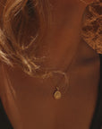 Sagittarius Coin Necklace Gold