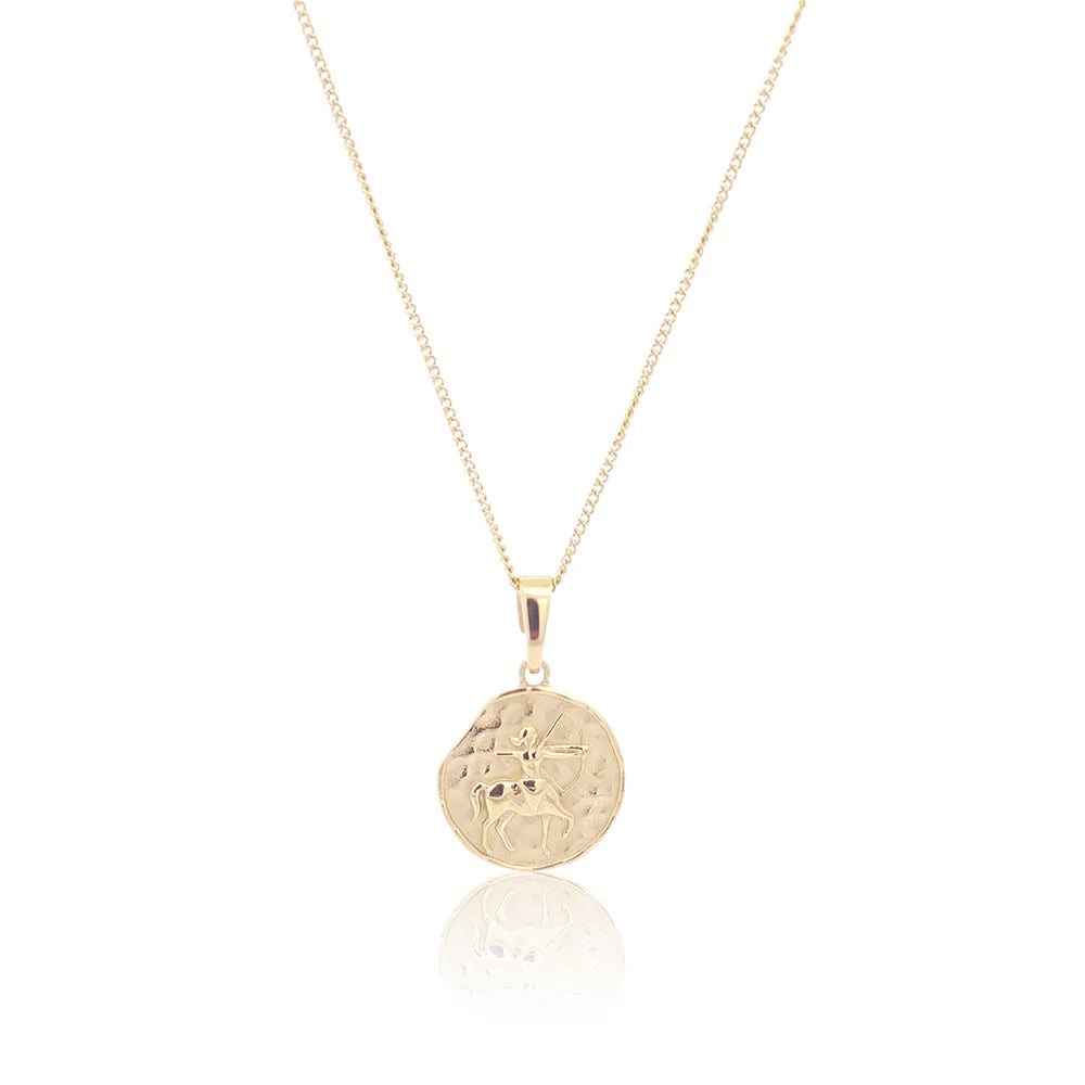 Petite Initial &amp; Zodiac Stack Gold