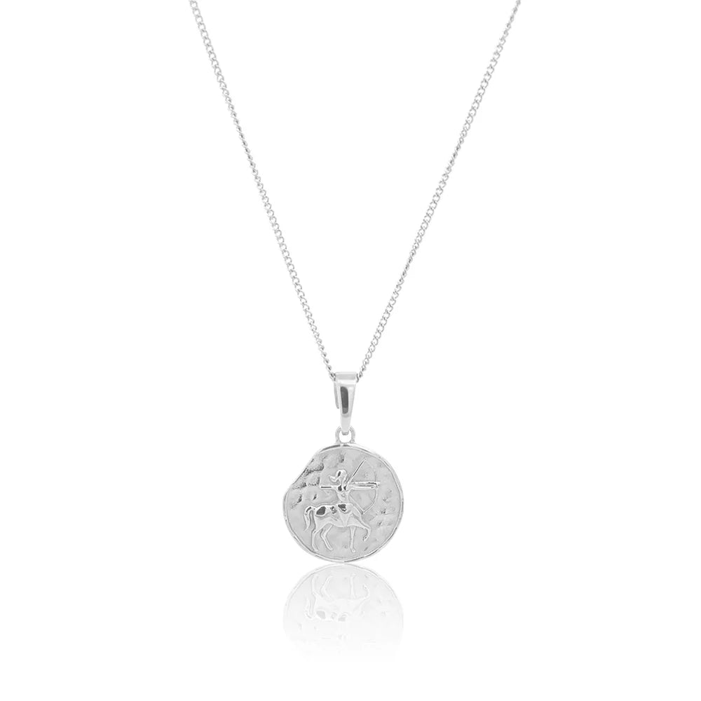 Petite Initial &amp; Zodiac Stack Silver
