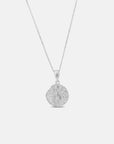 Scorpio Coin Necklace Silver