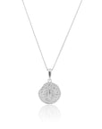 Scorpio Coin Necklace Silver