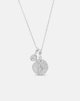 Scorpio Coin Necklace With Your Birthstone Silver