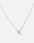 Petite Scorpio Choker Necklace Silver