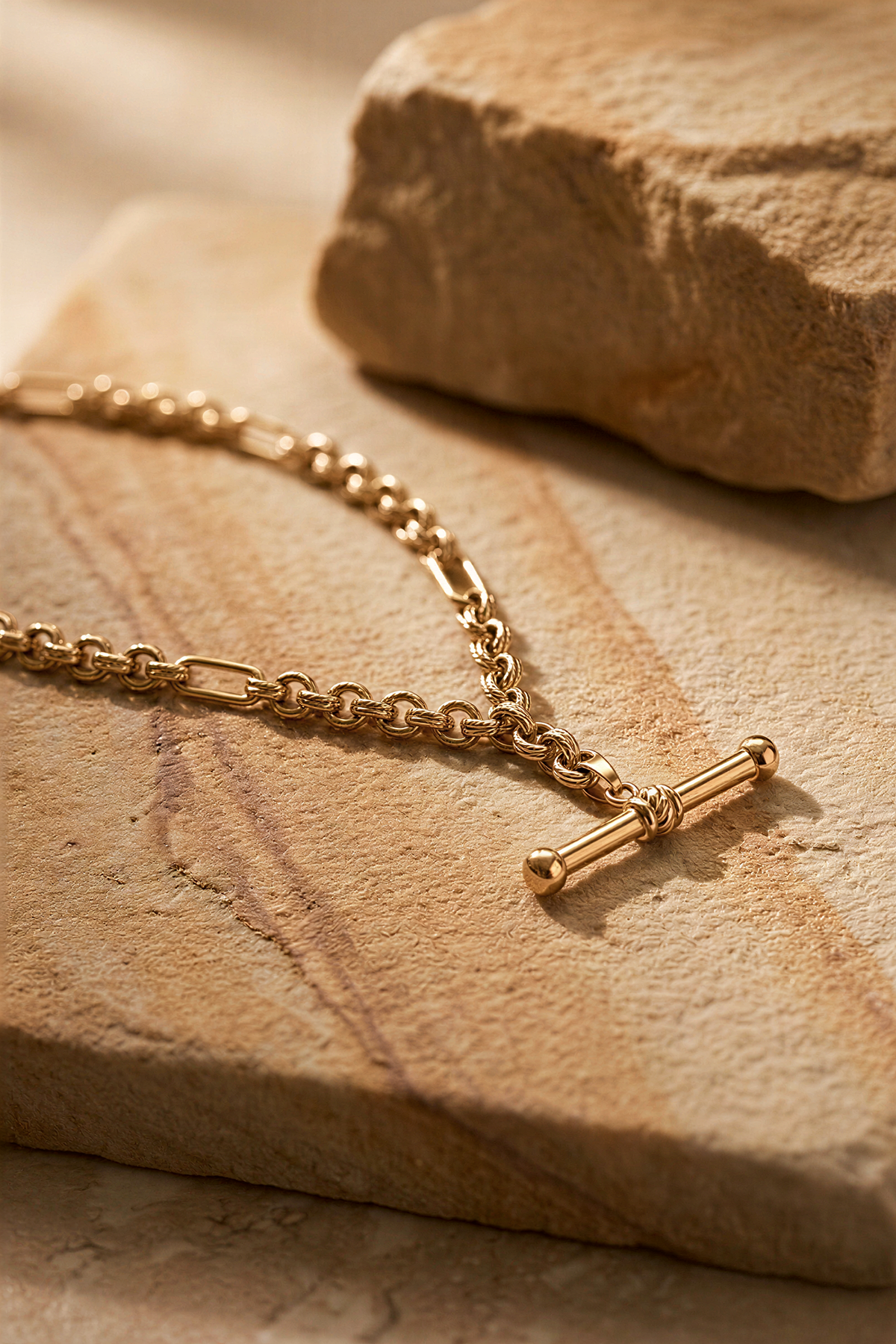 Silo Fob Necklace Gold