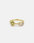 Soma Ring Peridot | Blue Topaz