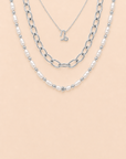 Petite Zodiac, Isla & Pearl Stack Silver