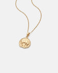Taurus Coin Necklace Gold