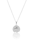 Taurus Coin Necklace Silver