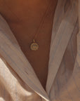 Taurus Coin Necklace Gold