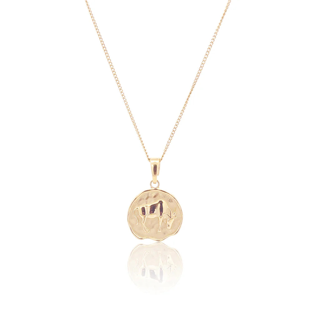Petite Initial &amp; Zodiac Stack Gold