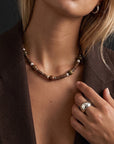 Terra Stone Necklace Silver
