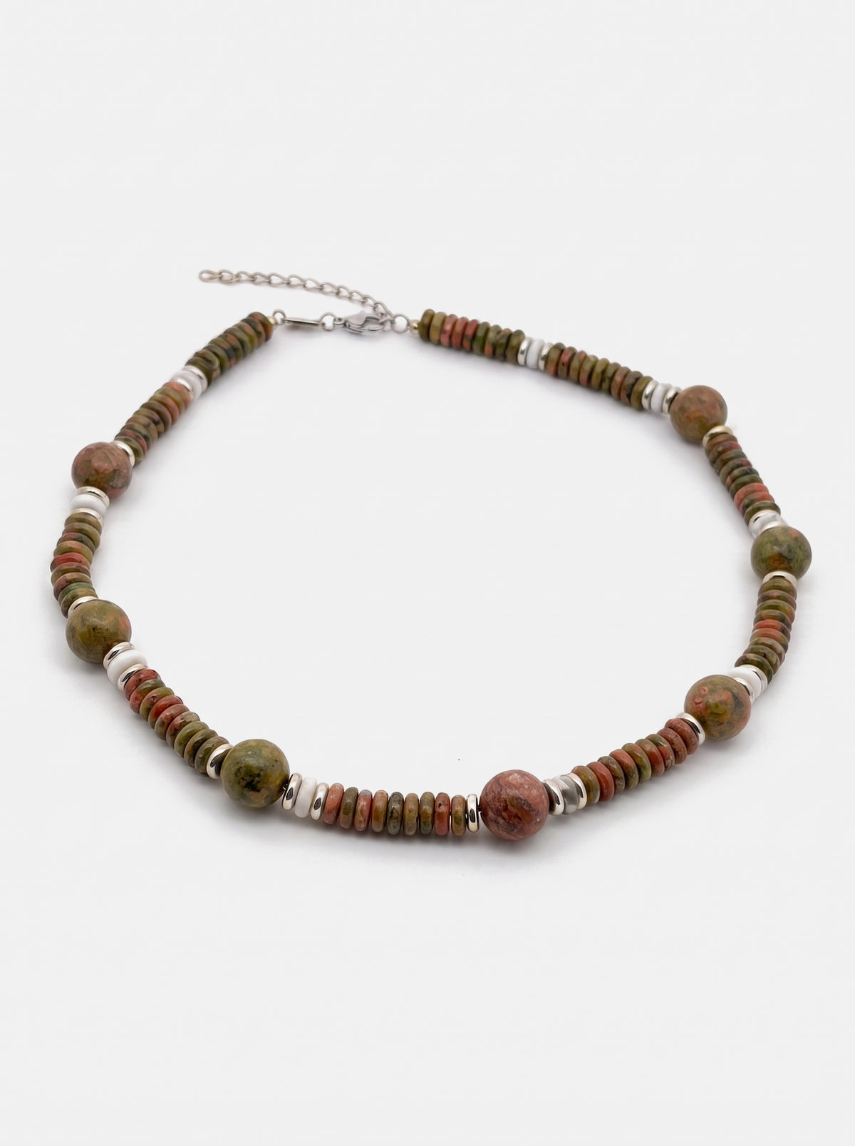 Terra Stone Necklace Silver
