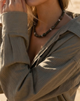 Terra Stone Necklace Silver
