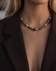 Terra Stone Necklace Gold