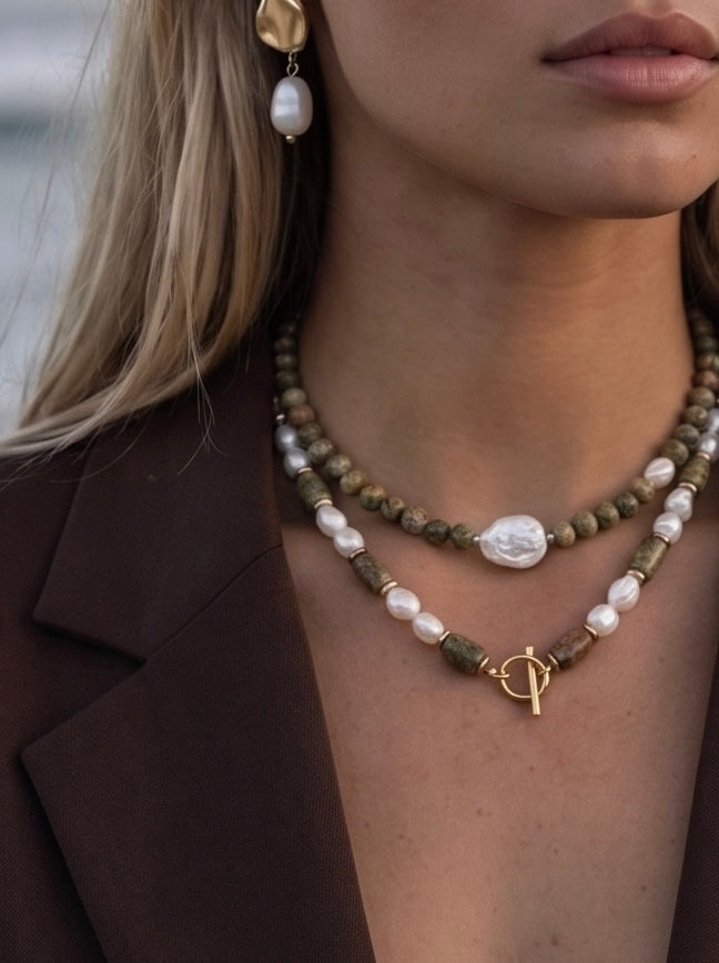 Isola Pearl Necklace Gold