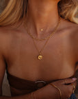 The Meridian Compass Necklace Gold