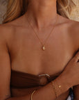 The Ocean Pearl Pendant Necklace Gold