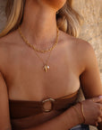 Sierna Initial Necklace A - Z Gold