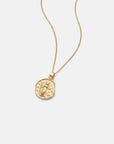 Virgo Coin Necklace Gold
