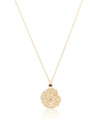 Virgo Coin Necklace Gold