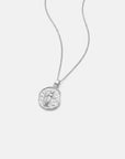 Virgo Coin Necklace Silver