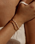 Pearl & Wave Petite Bracelet Stack Gold