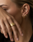 Winslow Huggie Earrings Gold