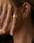 Winslow Huggie Earrings Gold