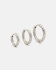 Winslow Huggie Earrings Silver