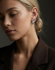 Winslow Huggie Earrings Silver