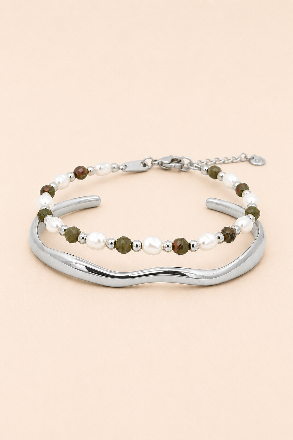 The Winston &amp; Epidote Stack Silver