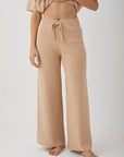 HARRIET ORGANIC KNIT PANTS HONEY